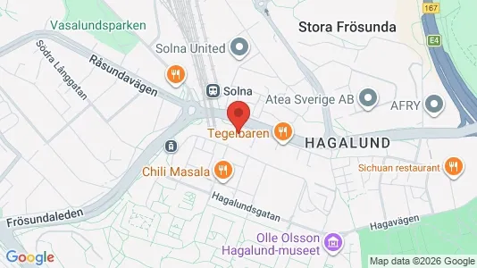 Apartments for rent i Solna - kort over placeringen