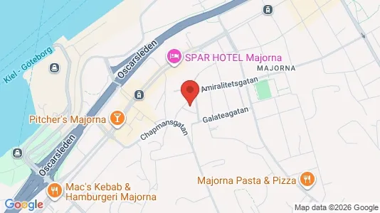 Apartments for rent i Majorna-Linné - kort over placeringen
