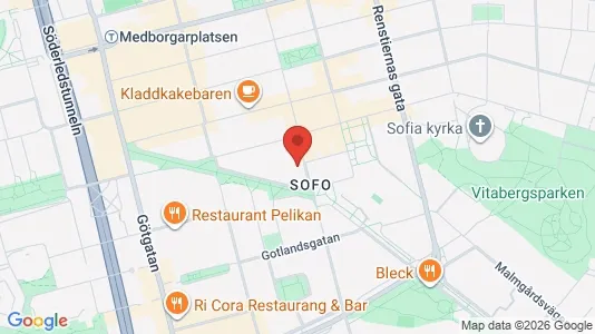 Apartments for rent i Södermalm - kort over placeringen