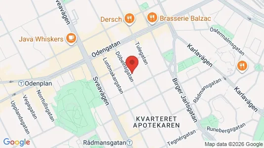 Apartments for rent i Vasastan - kort over placeringen