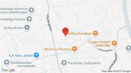 Apartments for rent i Södertälje - kort over placeringen