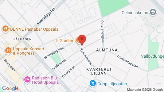 Apartments for rent i Uppsala - kort over placeringen