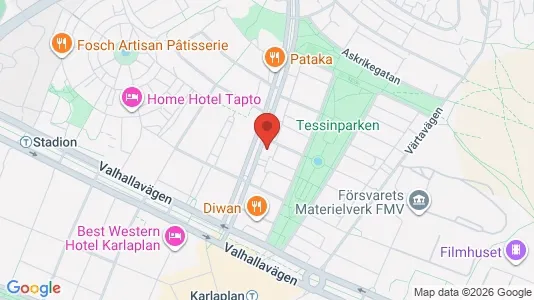 Apartments for rent i Gärdet/Djurgården - kort over placeringen