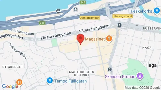 Apartments for rent i Gothenburg City Centre - kort over placeringen