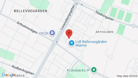 Apartments for rent i Malmö City - kort over placeringen