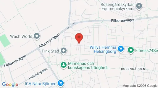 Apartments for rent i Helsingborg - kort over placeringen