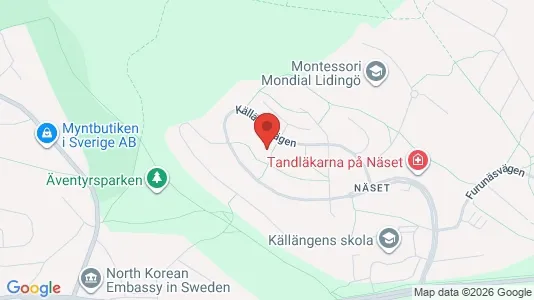 Apartments for rent i Lidingö - kort over placeringen