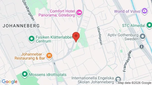 Apartments for rent i Johanneberg - kort over placeringen