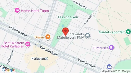 Apartments for rent i Gärdet/Djurgården - kort over placeringen