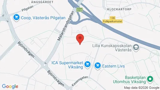 Apartments for rent i Västerås - kort over placeringen