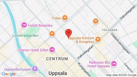 Apartments for rent i Uppsala - kort over placeringen