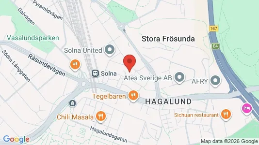 Apartments for rent i Solna - kort over placeringen