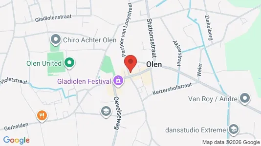 Apartments for rent i Olen - kort over placeringen