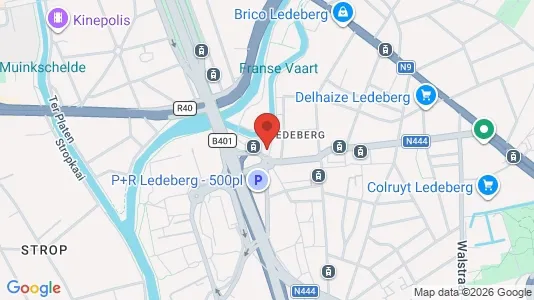 Apartments for rent i Gent Ledeberg - kort over placeringen