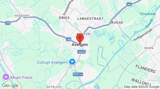 Houses for rent i Avelgem - kort over placeringen