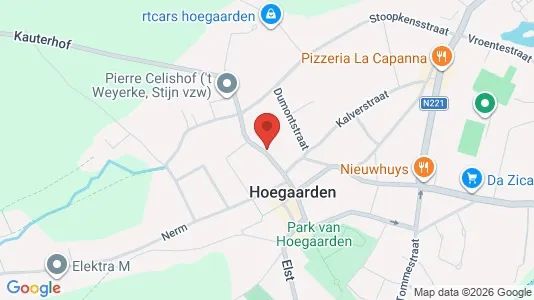 Apartments for rent i Hoegaarden - kort over placeringen