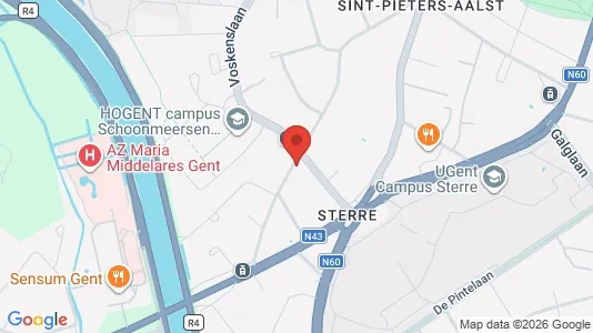 Apartments for rent i Stad Gent - kort over placeringen