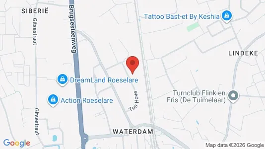 Apartments for rent i Roeselare - kort over placeringen
