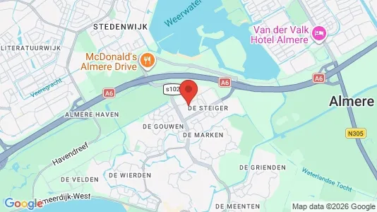 Apartments for rent i The Hague Segbroek - kort over placeringen