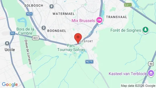 Apartments for rent i Brussels Watermaal-Bosvoorde - kort over placeringen
