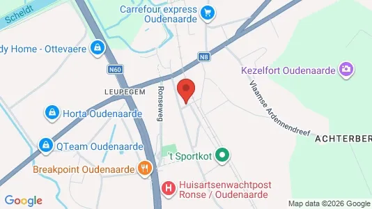 Apartments for rent i Oudenaarde - kort over placeringen