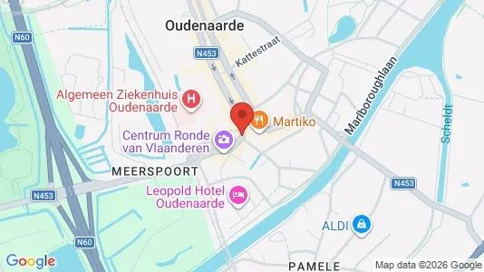 Apartments for rent i Oudenaarde - kort over placeringen