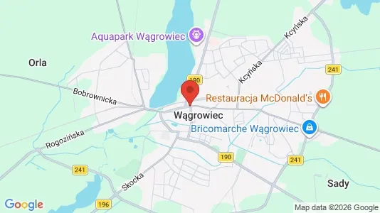 Apartments for rent i Wągrowiecki - kort over placeringen