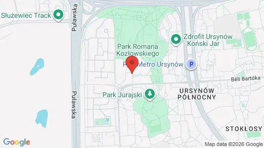 Apartments for rent i Warszawa Ursynów - kort over placeringen