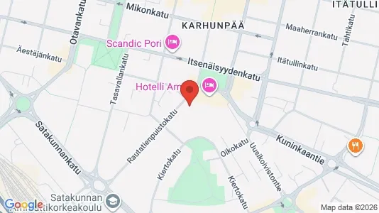 Apartments for rent i Pori - kort over placeringen
