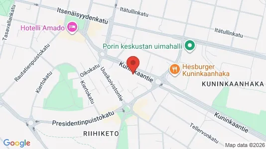 Apartments for rent i Pori - kort over placeringen