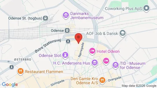 Apartments for rent i Odense C - kort over placeringen