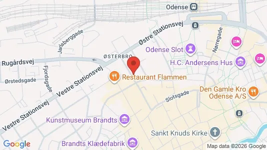 Apartments for rent i Odense C - kort over placeringen