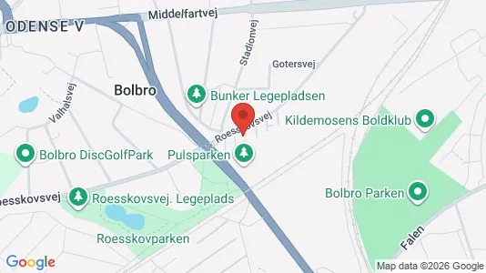 Apartments for rent i Odense V - kort over placeringen