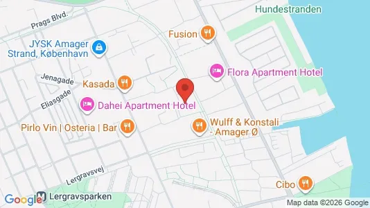 Apartments for rent i Copenhagen S - kort over placeringen