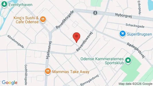Apartments for rent i Odense C - kort over placeringen
