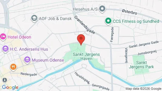 Apartments for rent i Odense C - kort over placeringen