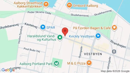 Apartments for rent i Aalborg Center - kort over placeringen