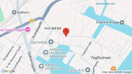 Rooms for rent i Copenhagen SV - kort over placeringen