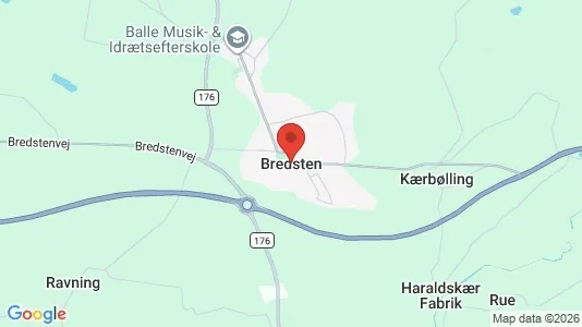 Houses for rent i Bredsten - kort over placeringen