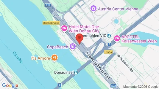 Apartments for rent i Vienna Donaustadt - kort over placeringen