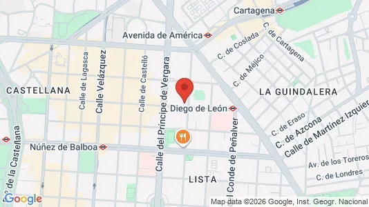 Apartments for rent i Madrid Salamanca - kort over placeringen