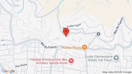 Apartments for rent i Toulon - kort over placeringen