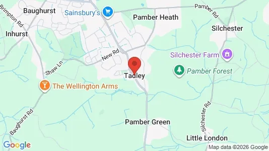 Houses for rent i Tadley - Hampshire - kort over placeringen