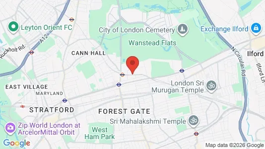 Apartments for rent i London E7 - kort over placeringen