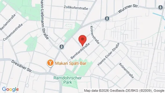 Apartments for rent i Leipzig - kort over placeringen