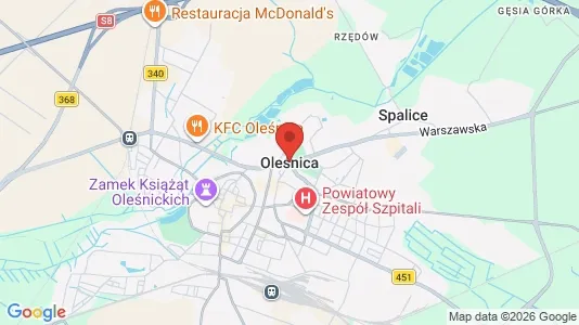 Apartments for rent i Oleśnicki - kort over placeringen