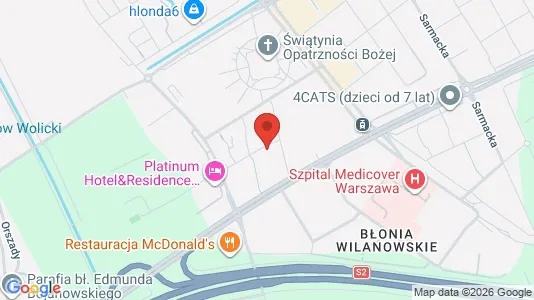 Apartments for rent i Warszawa Wawer - kort over placeringen