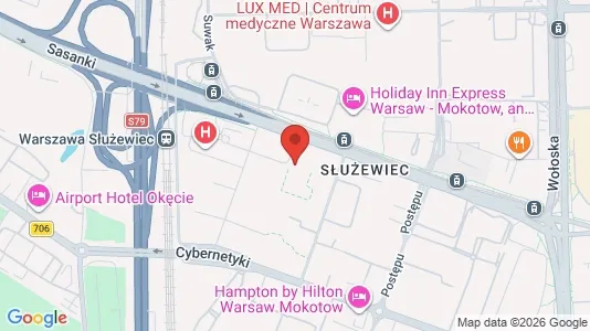 Apartments for rent i Warszawa Wawer - kort over placeringen