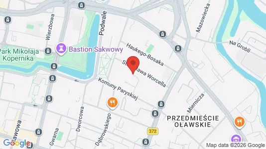 Apartments for rent i Wrocław - kort over placeringen