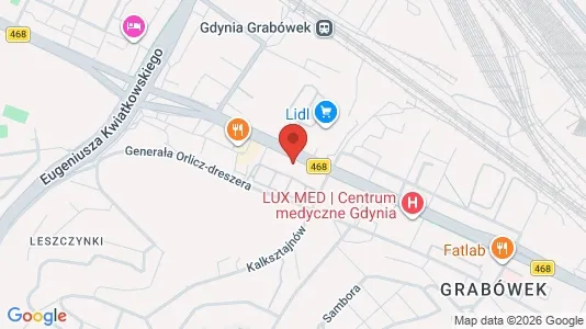 Apartments for rent i Gdynia - kort over placeringen